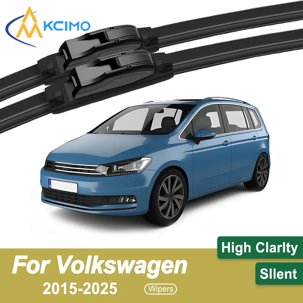 

Комплект из 2 чудовых щеток стеклоочистителя для Volkswagen Touran 5T 2015-2025, всесезонная, прочная, тихая, бесперебойная видимость
