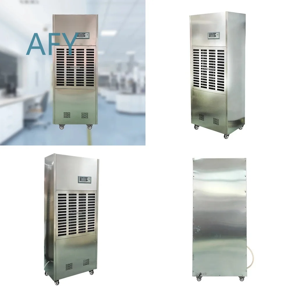Industrial Dehumidifier for Workshop Factory Lab 210L Day Stainless Steel Anticorrosion CE Certified Heavy Duty Moisture