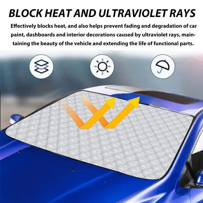 Windshield Cover for sun Ice and Snow Waterproof Protector Thermal Protection Cover Car Windproof Sun Shade Cover for vehicles