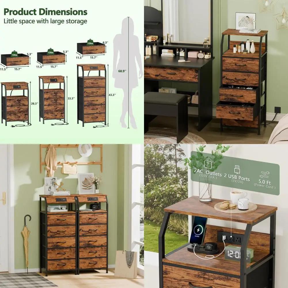 5-Drawer Dresser Wi…