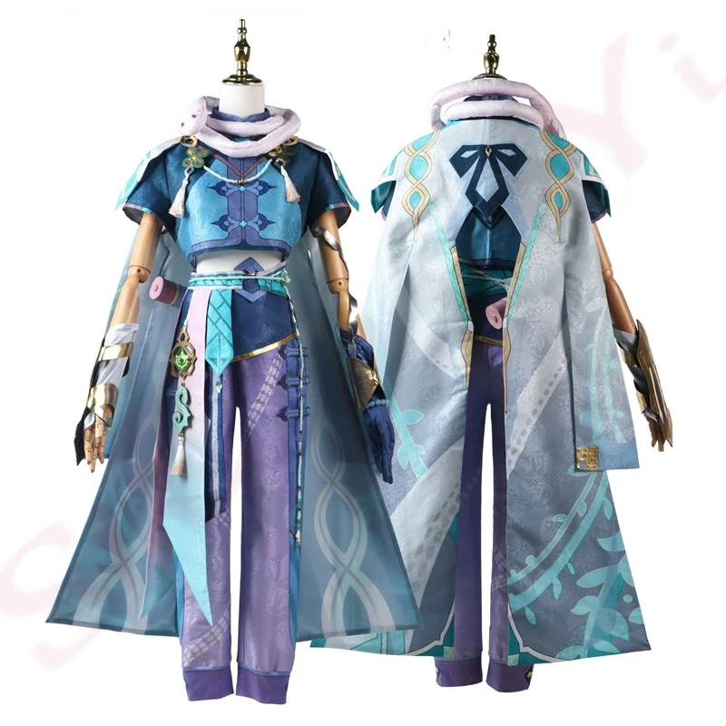 BaiZhu Cosplay Genshin Impact Costumes Baizhu Costumes For Adult Men Women Suit Outfit With Wig Halloween Carnival Party Uniform