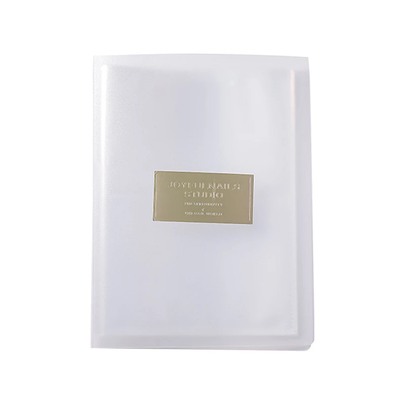 ネイルアート用透明ステッカーアルバム,20ページ,収納パック,ディスプレイホルダー,防塵,マット