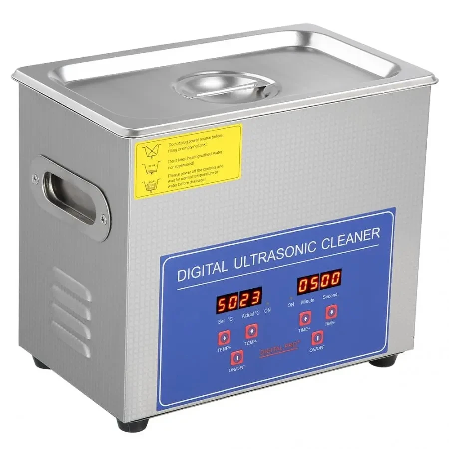 

3L Small Tank Ultrasonic Cleaner with Digital Timer Jewelry Watch Glasses Cleaner