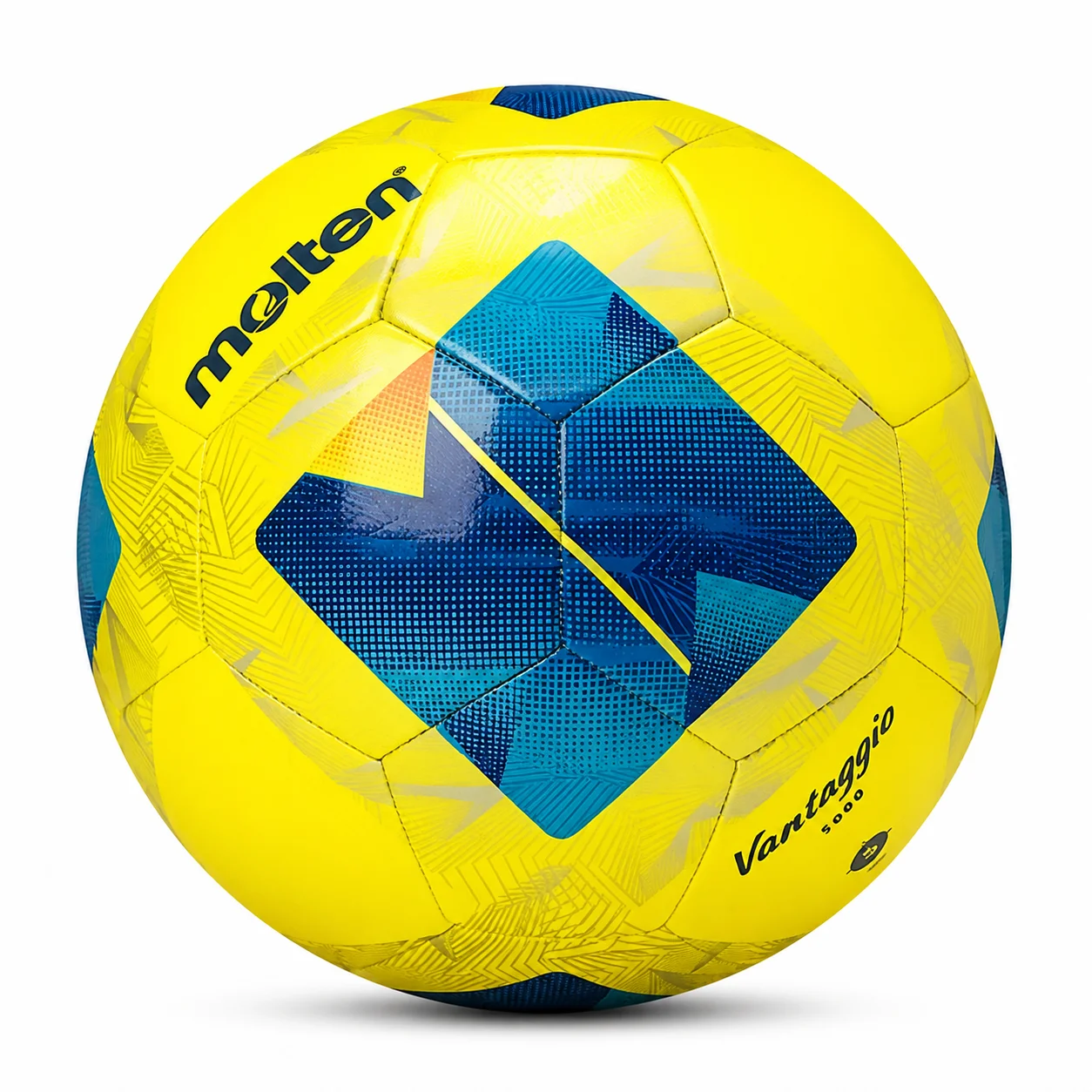 Balón de Fútbol Molten Vantaggio 5000 Talla 5, Balón de Fútbol de PU Resistente para Entrenamiento y Partidos en Interiores y Exteriores
