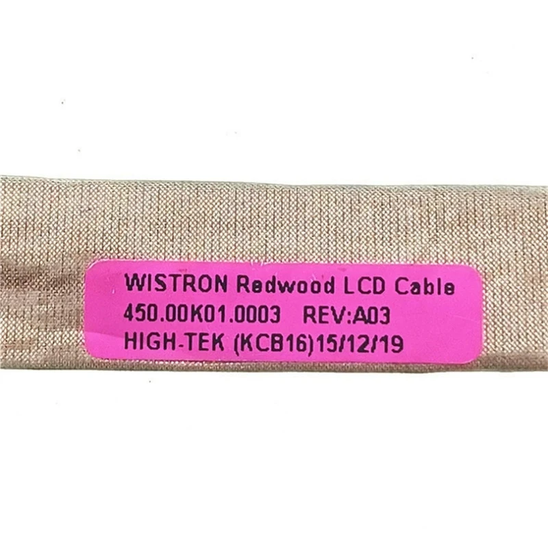 Cabo do LCD do portátil para DELL Inspiron 11, 3147, 3148, 3157, 3153, 3158, 3132, 01DH6J, 1DH6J, 450.00K01.0003, genuíno, novo