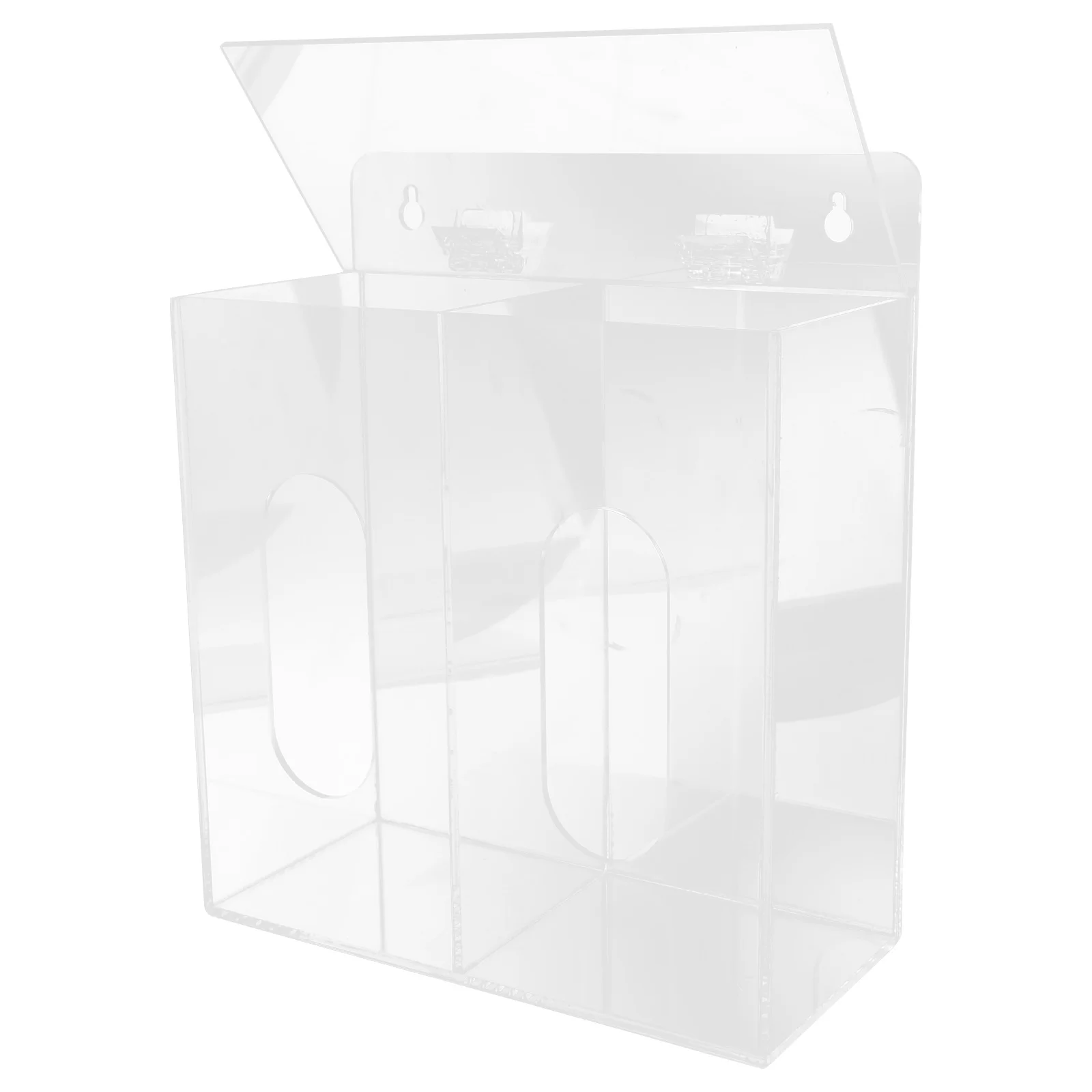 

Container No Punching Glove Storage Box Face Masks 2400X2000X950CM Acrylic Wall Dispenser Holder