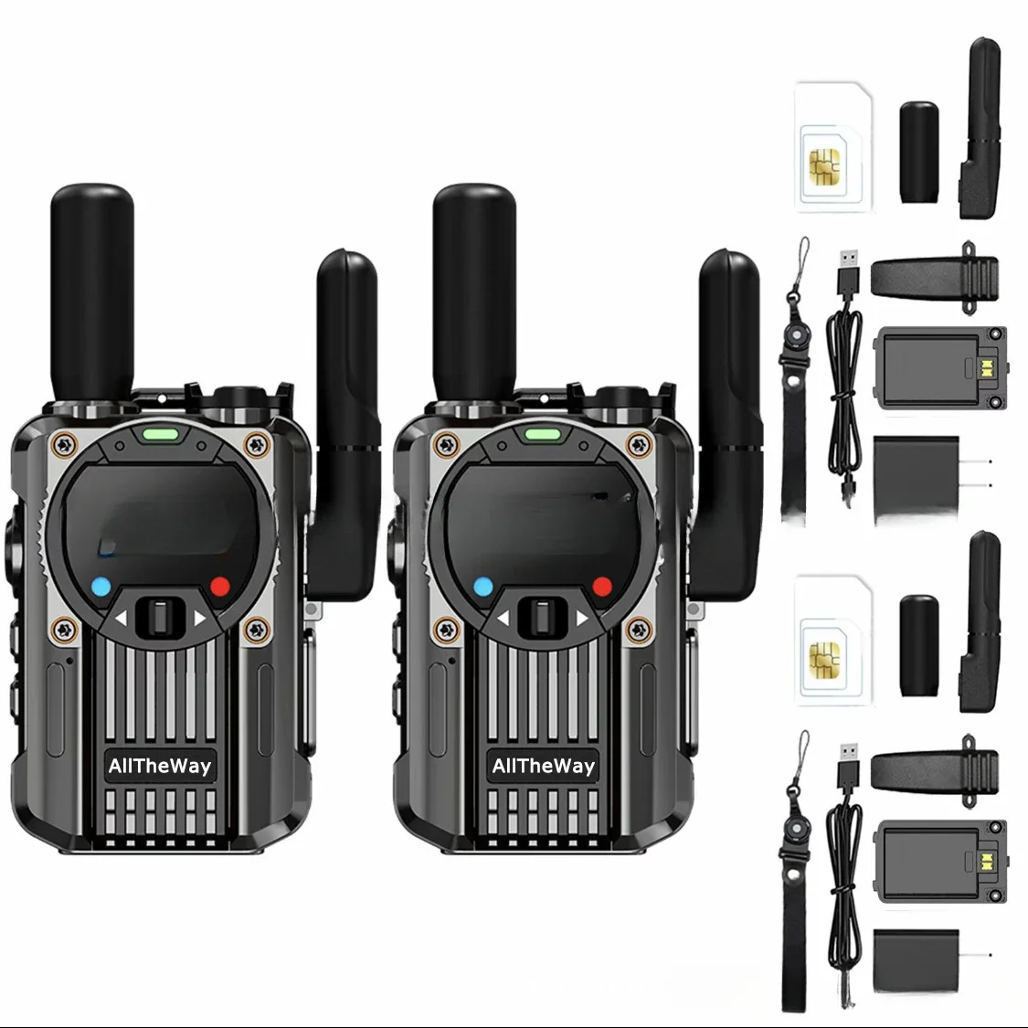 M66 global walkie-talkie two-way unlimited distance call radio function shell lightweight mini colorful fleet walkie-talkie