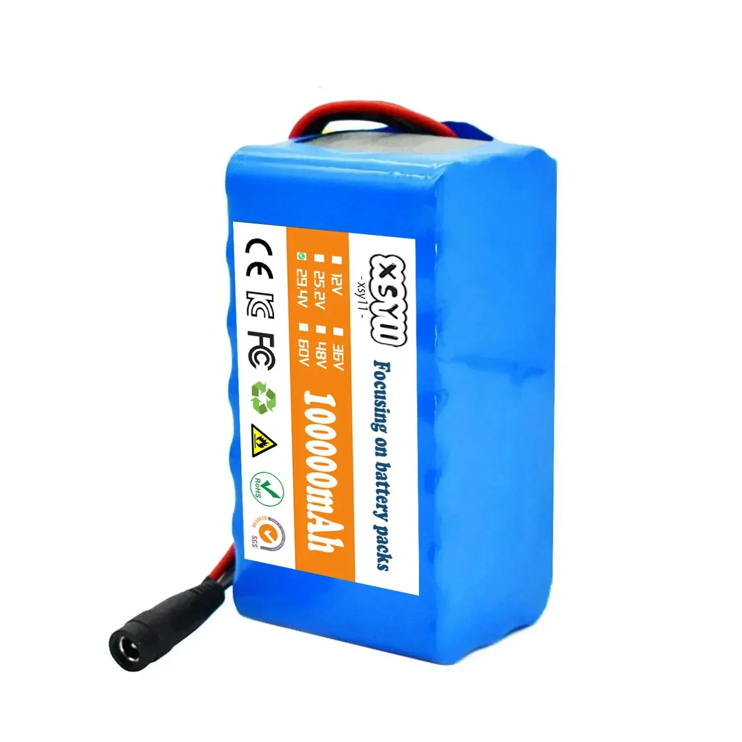 24V 100Ah 7S3P 18650 Li-ion Battery Pack 29.4V 30000mAh Bicycle Moped / Lithium Ion Battery Pack 2A Charger