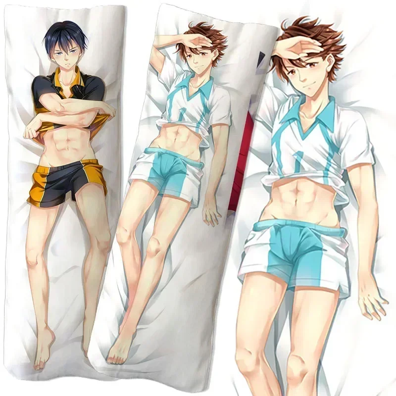 

Anime volleyball teenager hug body pillowcase 2-sided 3D printing bedding custom two-dimensional sexy pillowcase friend gift