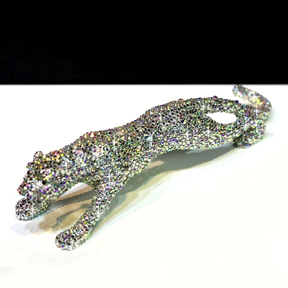 

Украшения Bling для дома и офиса, отличный подарок, интерьерные аксессуары для автомобиля, роскошные украшения с леопардовыми кристаллами для охоты