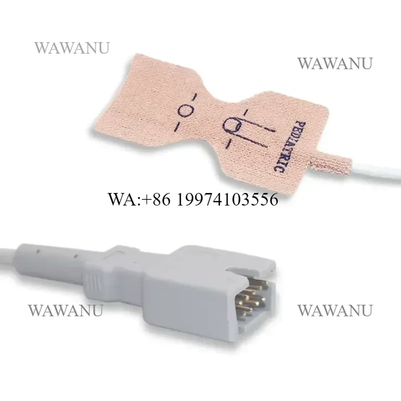 9-pin-disposable-pediatric-spo2-sensor-probe-tpu-material-09m-medical-accessory