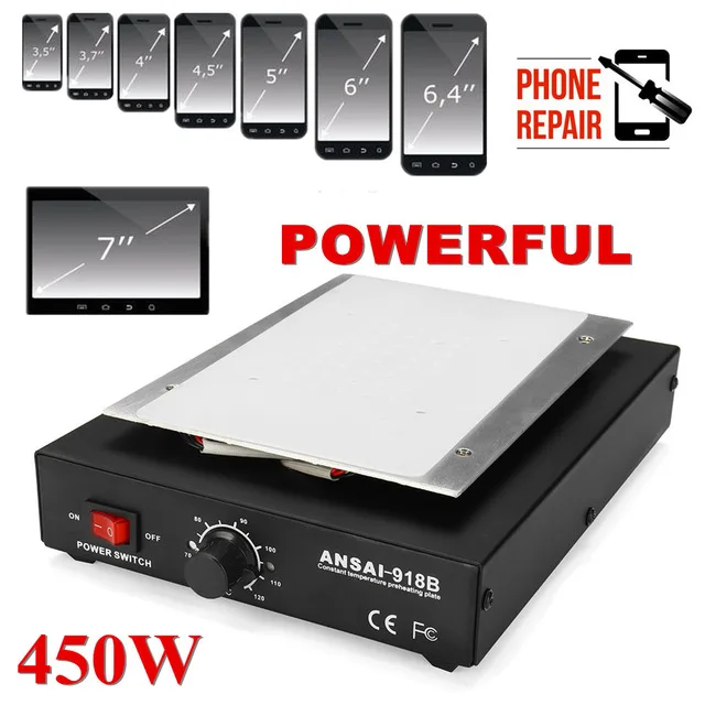ARY-fUs Plug Lcd Screen Separator Heating Platform 110V Us Plate Glass Removal Phone Repair Machine Auto Heat Smooth
