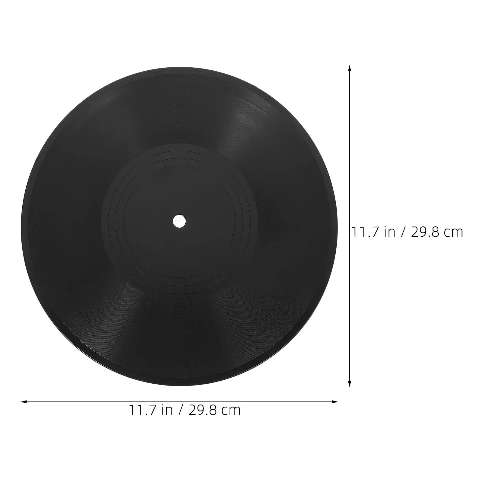 4 Pcs Fake Vintage Record Vinyl Records Music Decorations for Wall Musical Blank Disc
