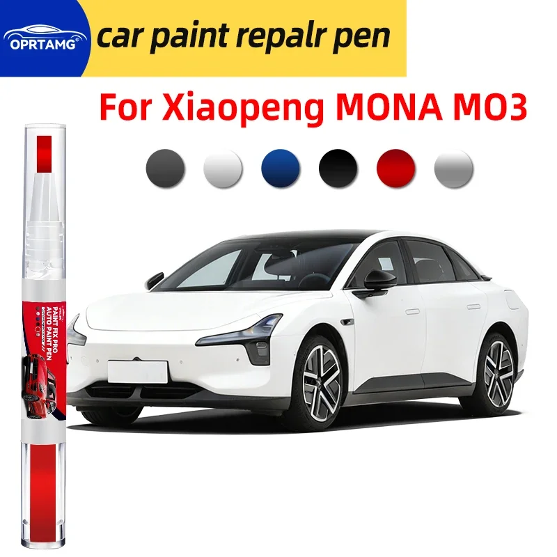 Caneta de reparo de pintura automotiva para Xiaopeng MONA MO3, reparo de arranhões, tinta spray preta, ferramentas de pintura automotiva, acessórios de pintura.