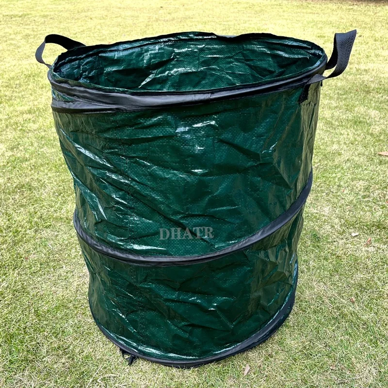 Multi Purpose Reusable Medium Duty Green Deciduous Bag Waterproof Leaf Waste Garden Bag PE Trash Bag For Garden&Outdoors