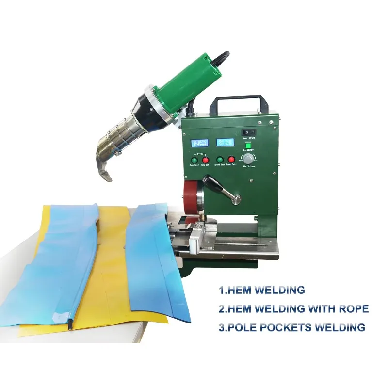 Low Cost Plastic/Pvc Flex Banner Heat Air Jointing Tarpaulin Welding Machine
