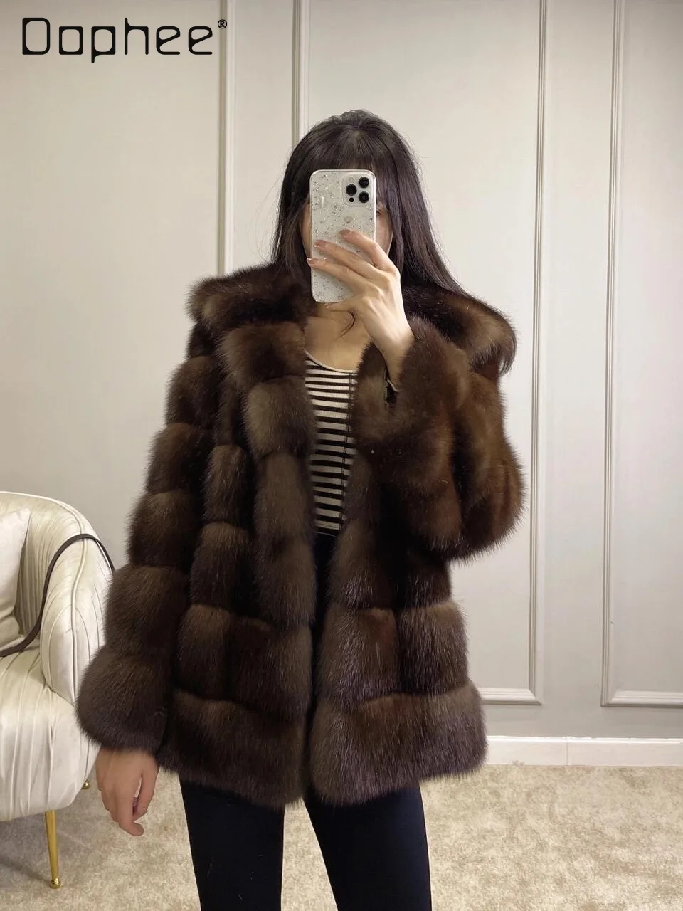 2025 Winter New Heavy Craft High-End Faux Fox Fur Thickened Fur Coat Eco-Friendly Fur Coat Women Fashion Warm Plush Coat Female