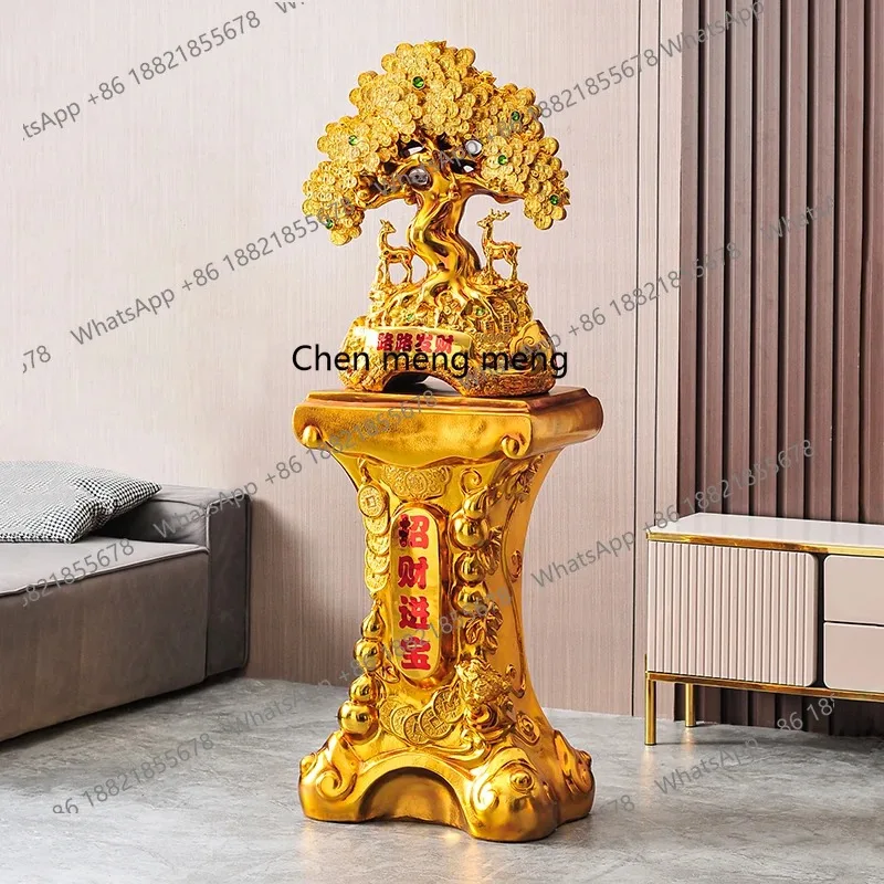 C56 Floor-to-ceiling ornaments, fortune trees, fortune deer, large hotel lobby living room decoration, housewarming gifts