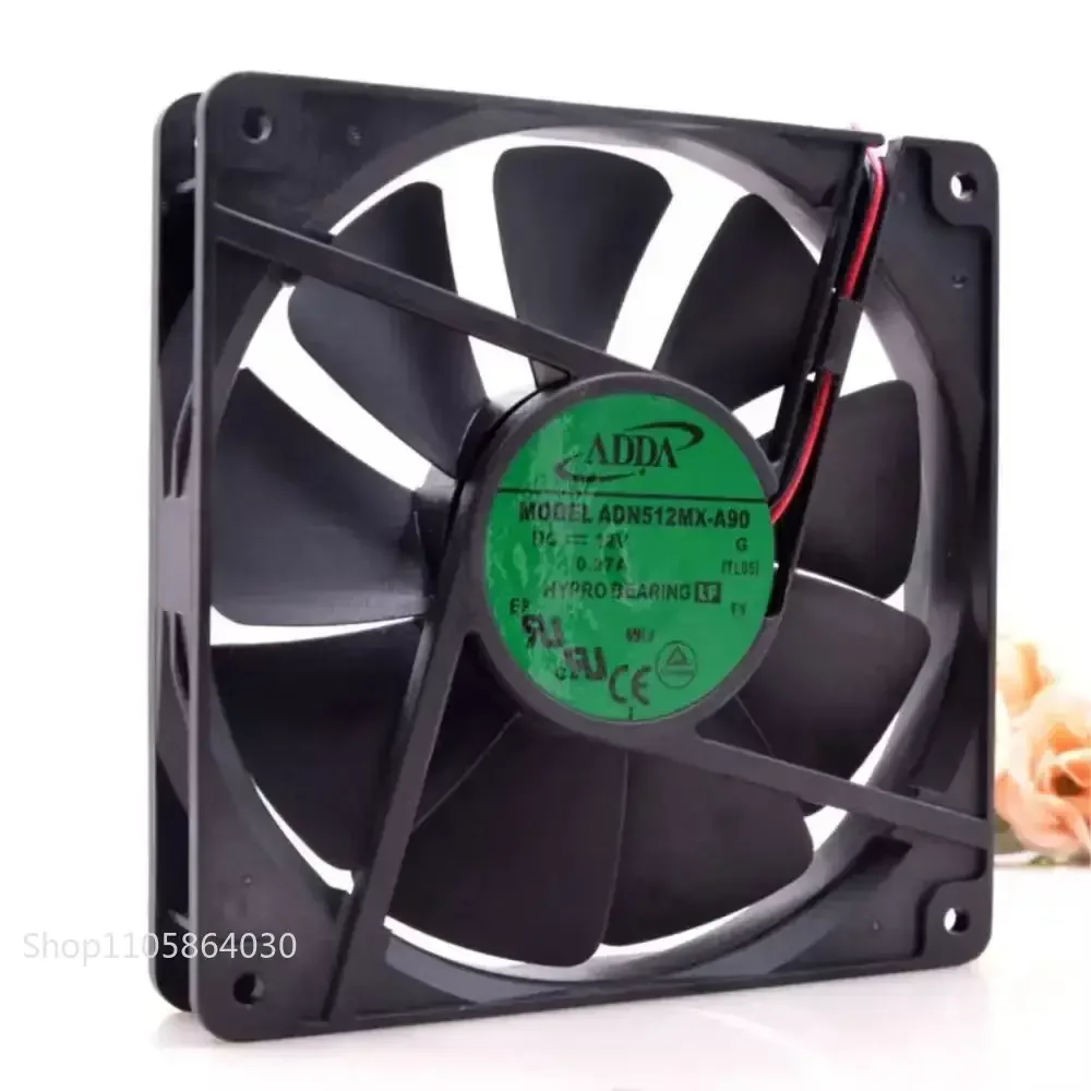 LY ADN512MX-A90 for ADDA DC 12V 0.27A 135mm X 35mm Cooling Fan, 90,149 CFM, 2000RPM, Industrial Power Supply Cooling
