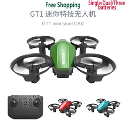 2024 New 2.4G Mini RC Stunt Drone Headless Mode 360° Roll Professional Quadcopter Pocket Portable Small Dron Gifts GT1 Boys Toys