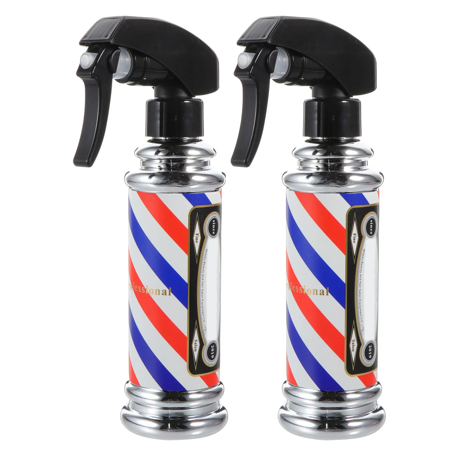 

2pcs Spray Bottle For Hair Fine Mist Sprayer Pressure Nozzle Wide Coverage Salon Barber Shop Use Multipurpose Watering