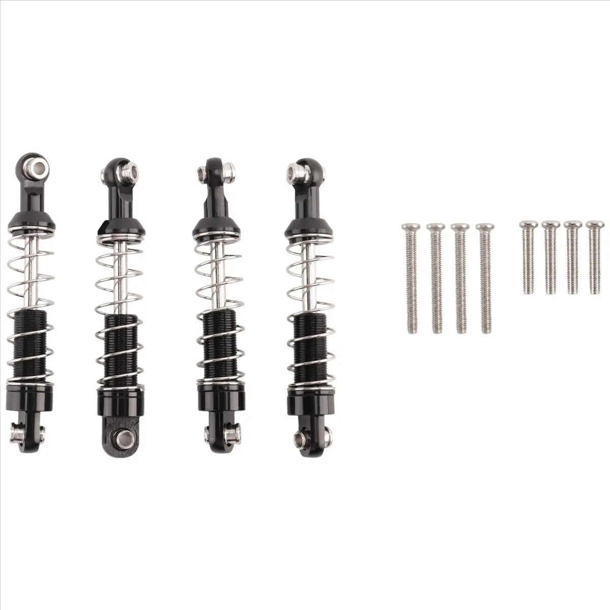 T34C 4 Pcs Metal Damper for C14 C24 C34 MN D90 D91 D96 D99 D99S MN90 MN99S RC Car Upgrade Parts,Black
