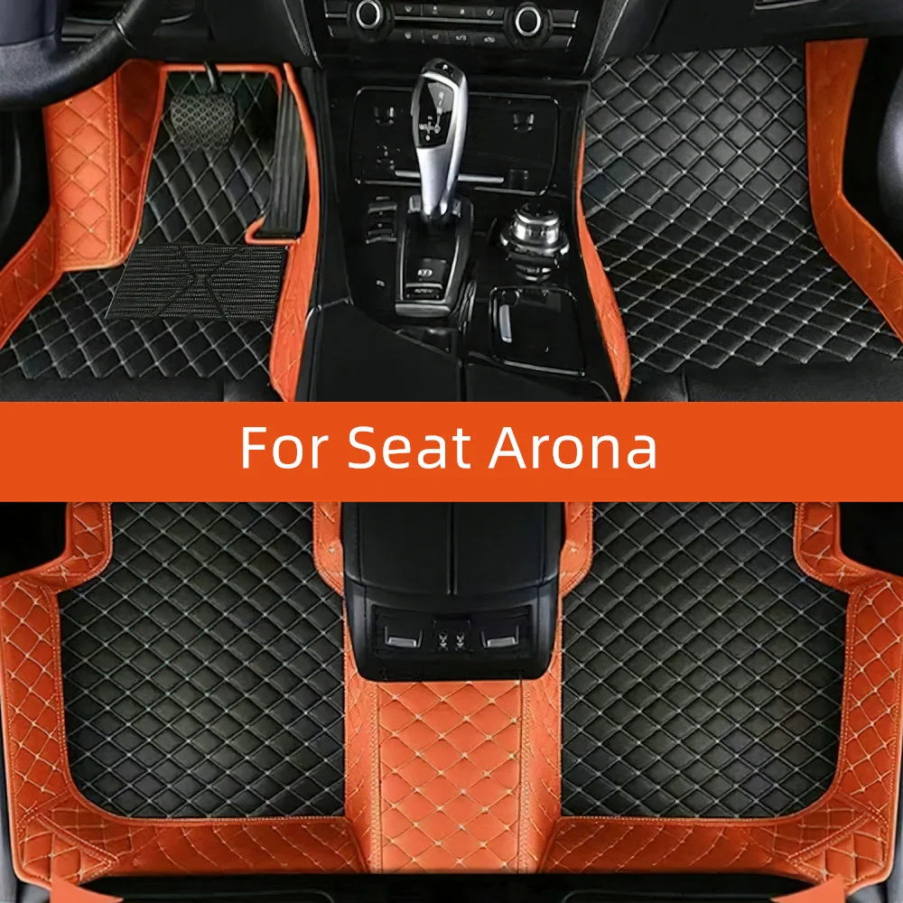

Custom Leather Car Floor Mat For Seat Arona 2018 2019 2020 2021 2022 2023 Car Mat Interior Accessories