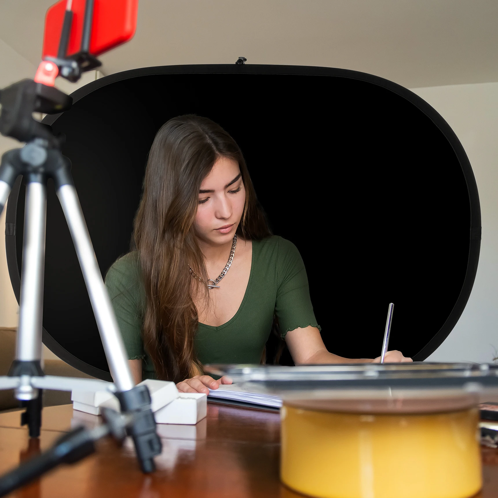 Selens 1X1.5M عاكس قابل للطي منبثق 2 في 1 خلفية تصوير مزدوجة الجوانب قابلة للعكس خلفية شاشة استوديو بيضاوية