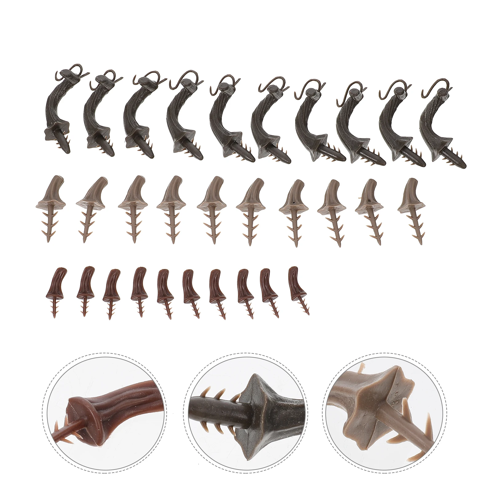 

30 Pcs Handle Pumpkin Accessories Halloween Plastic Pumpkins Artificial Fall Harvest