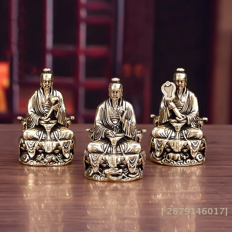 【YY26】Estatua de Sanqing Tianzun, Taoísmo Chino, Taishang Laojun, Artesanía, Adorno, Escultura, Colección, Decoración del Hogar