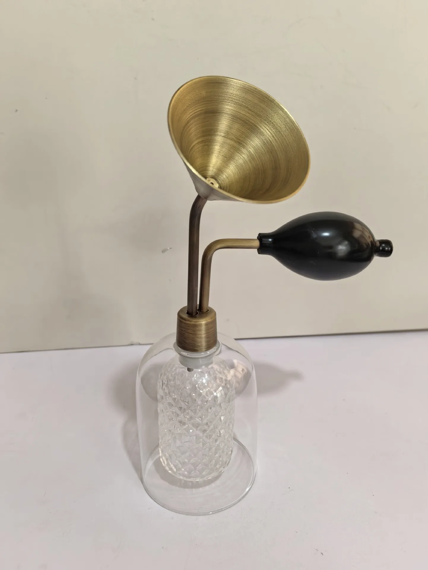 Brass Glass Aroma Sniff Bottle Multi Purpose Scent Tester For Essential Oil Coffee Liquor Perfume SPA