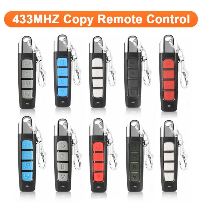 

433MHZ Remote Control Garage Gate Door Opener Remote Control Clone Cloning Code Car Key Portable Mini Remote Controller