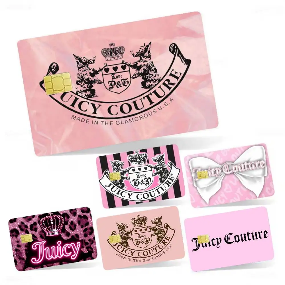

Fashion J-Juicy Cool C- Couture Film Skin for Debit Credit Bank Visa Card Decal Cover