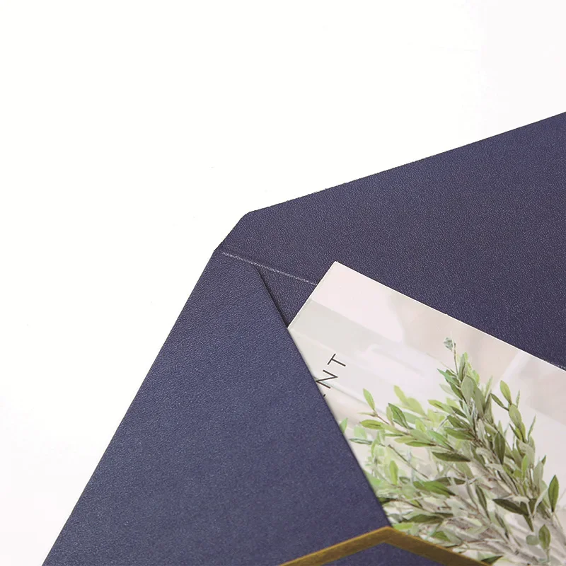 10pcs 18x13cm Envelope 250g Thickening Golden Edged for Wedding Invitations Postcard Envelope High-grade Busines Giftbox Packing