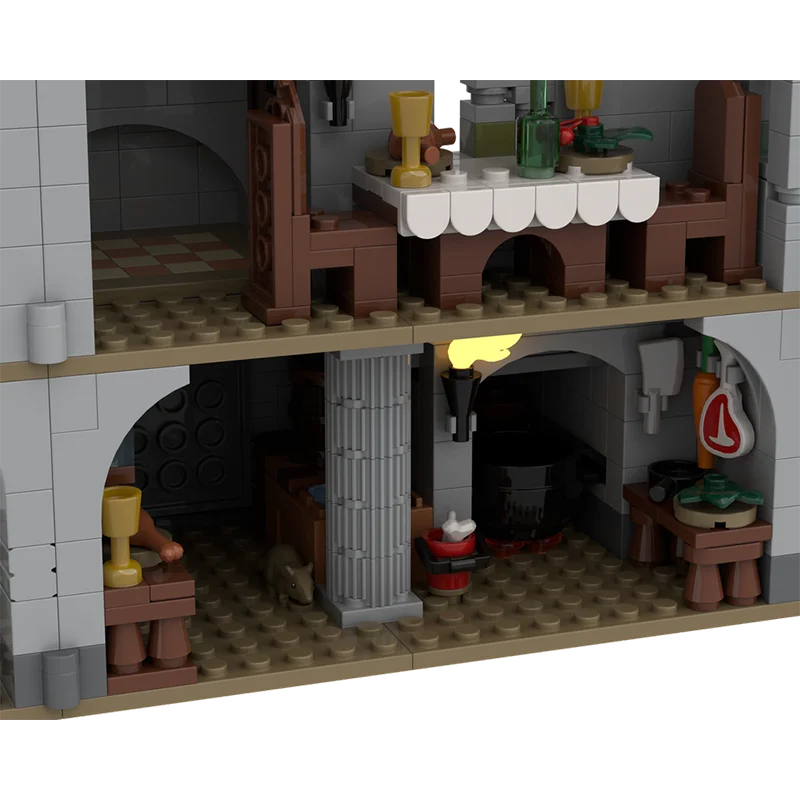 Brandneue MOC mittelalterliche Architektur Krähe Herrschburg Bausteine Erwachsene Geburtstagsgeschenk Kinder Weihnachtsspielzeug Geschenk