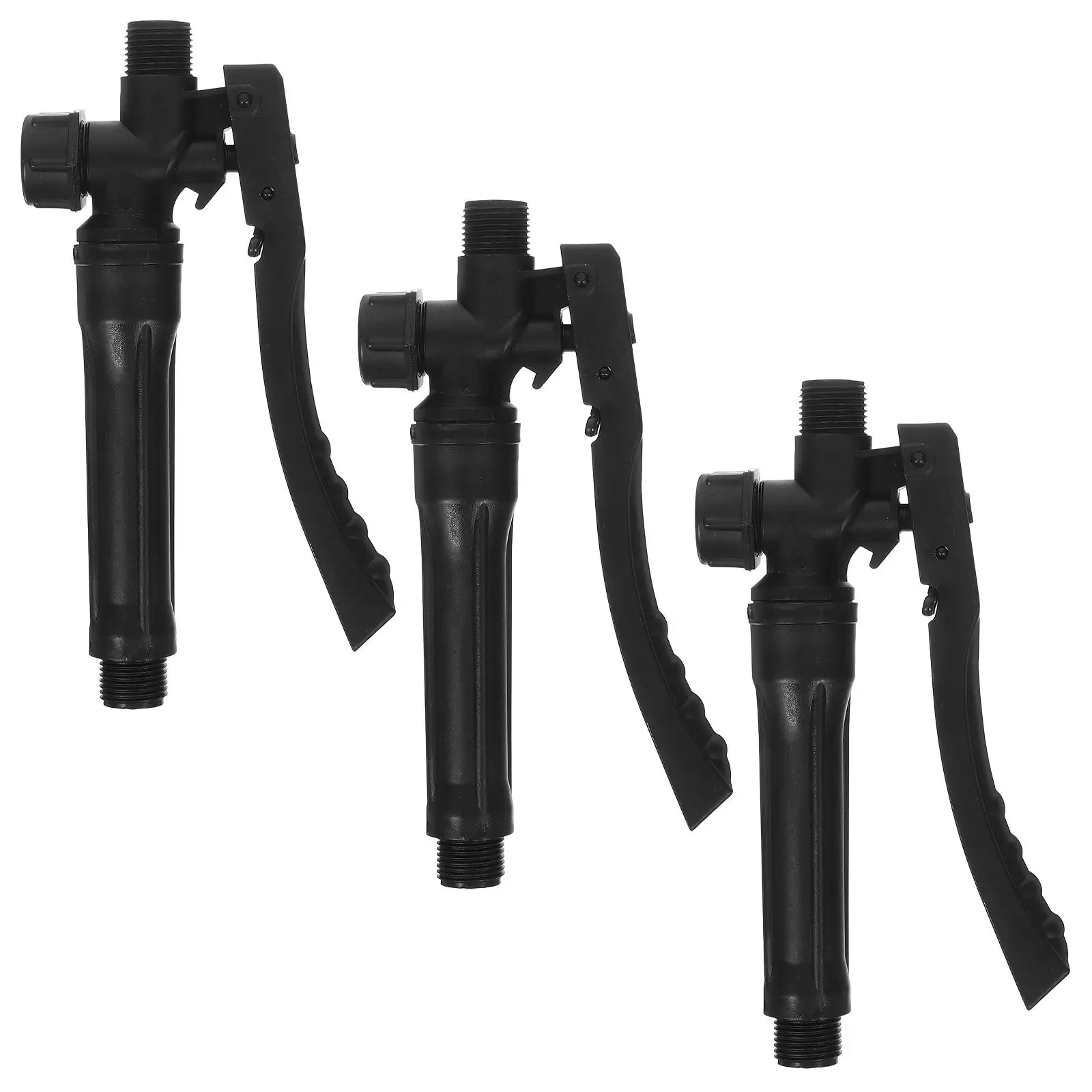 3 Pcs Sprayer Handle Trigger Replacement Wand for Black Pump Garden Durable PP Plastic Ergonomic Design Easy Installation
