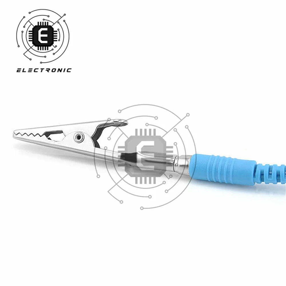 Cavi di scarico per cinturino da polso antistatico antistatico ESD con Clip Wireless senza fili per strumenti di lavoro di riparazione elettronica