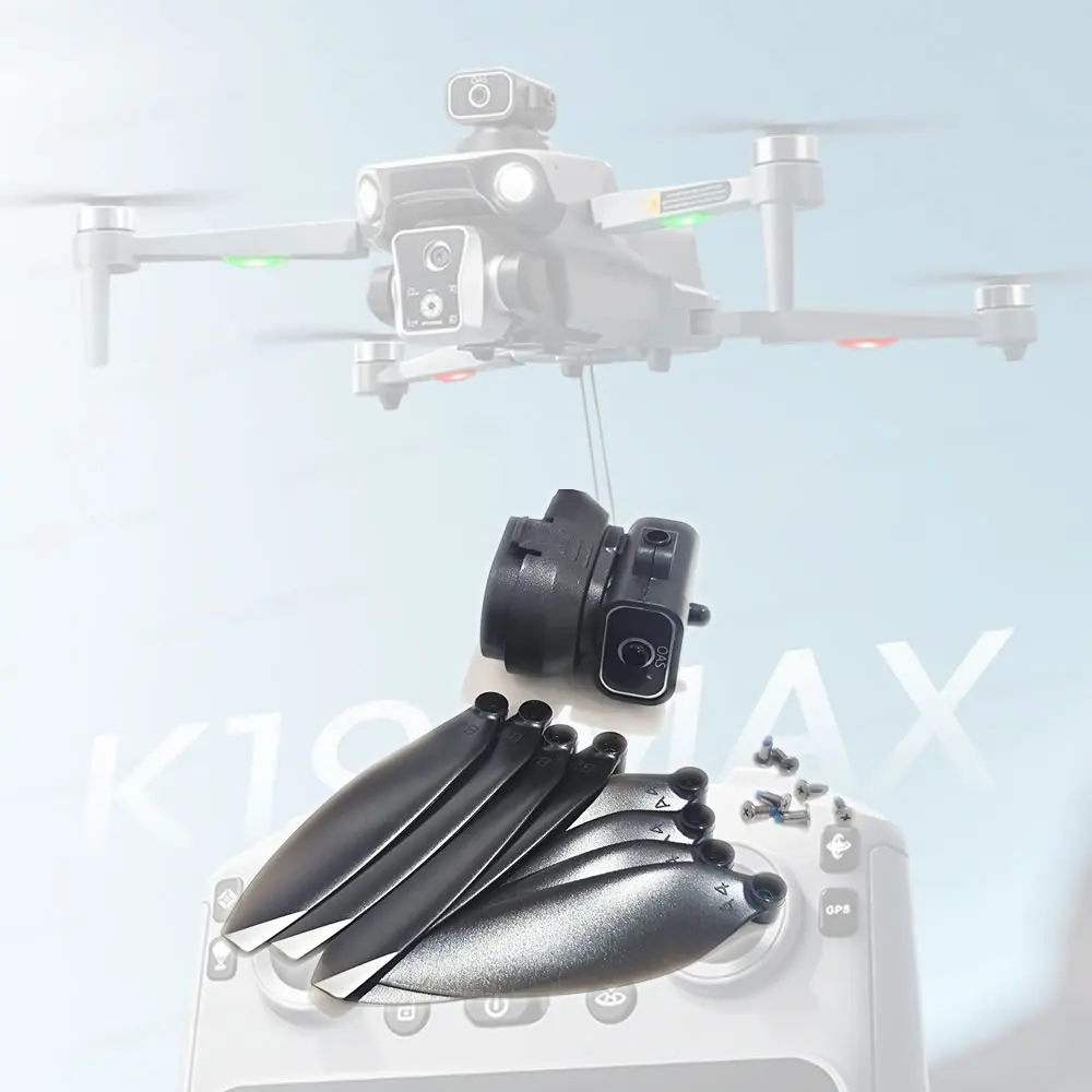 K19MAX BruhlessMotor Foldable Drone K19 Max GPS RC Quadcopter Spare Parts Infrared Obstacle Avoidance Head + Blade Props 8PCS