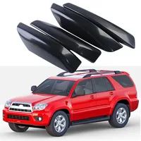 Cubierta de Extremo de Barra de Techo Roof Rac 4P para Toyota 4Runner SW4 N210 2003-2009, Cubierta Protectora de Barra de Techo Negra