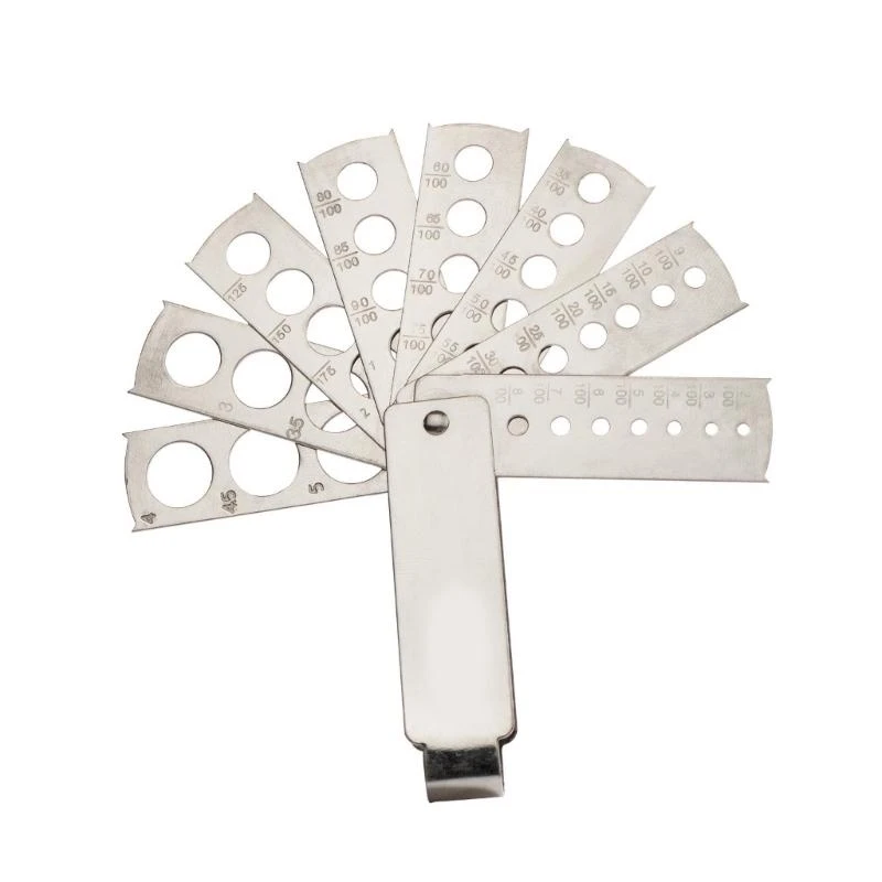 G7NC Multipurpose Stainless Steel Fan Gauge for Professional and Amateur Use in Jewelry DesignS and Crafting Supplies