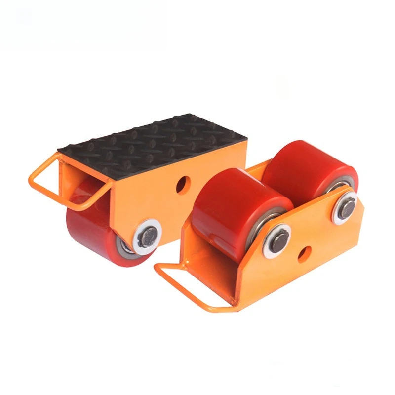 Hand Push Straight Run Machine Mover Skate 1.5Ton 2.5Ton 3.5Ton Heavy Load Equipment Moving Dolly Industrial Goods Transport Aid