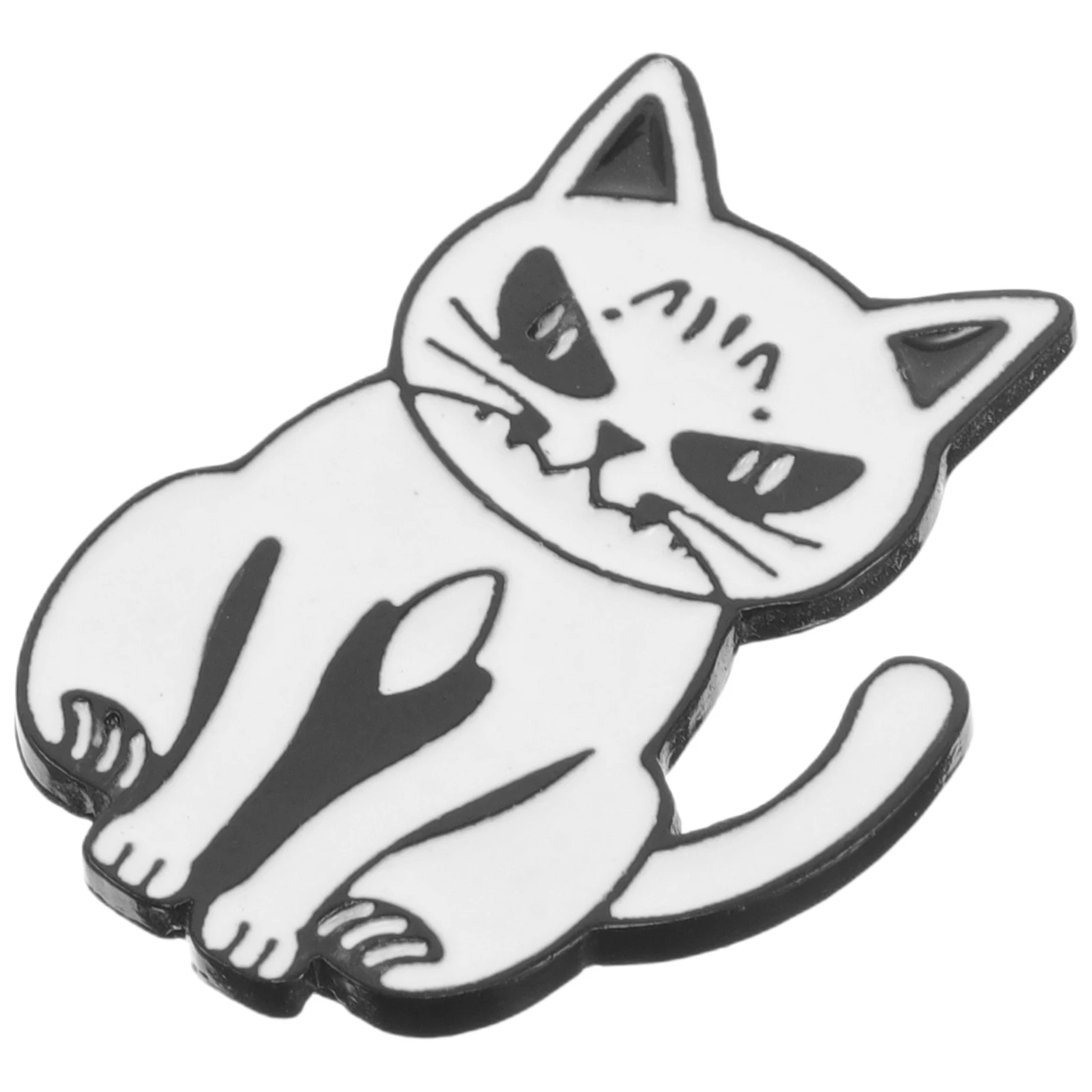 

Cute Cartoon Brooch Funny Metal Cat Pins Zinc Alloy Animal Design for Backpacks Clothing Women Kawaii Cool Lapel Pins