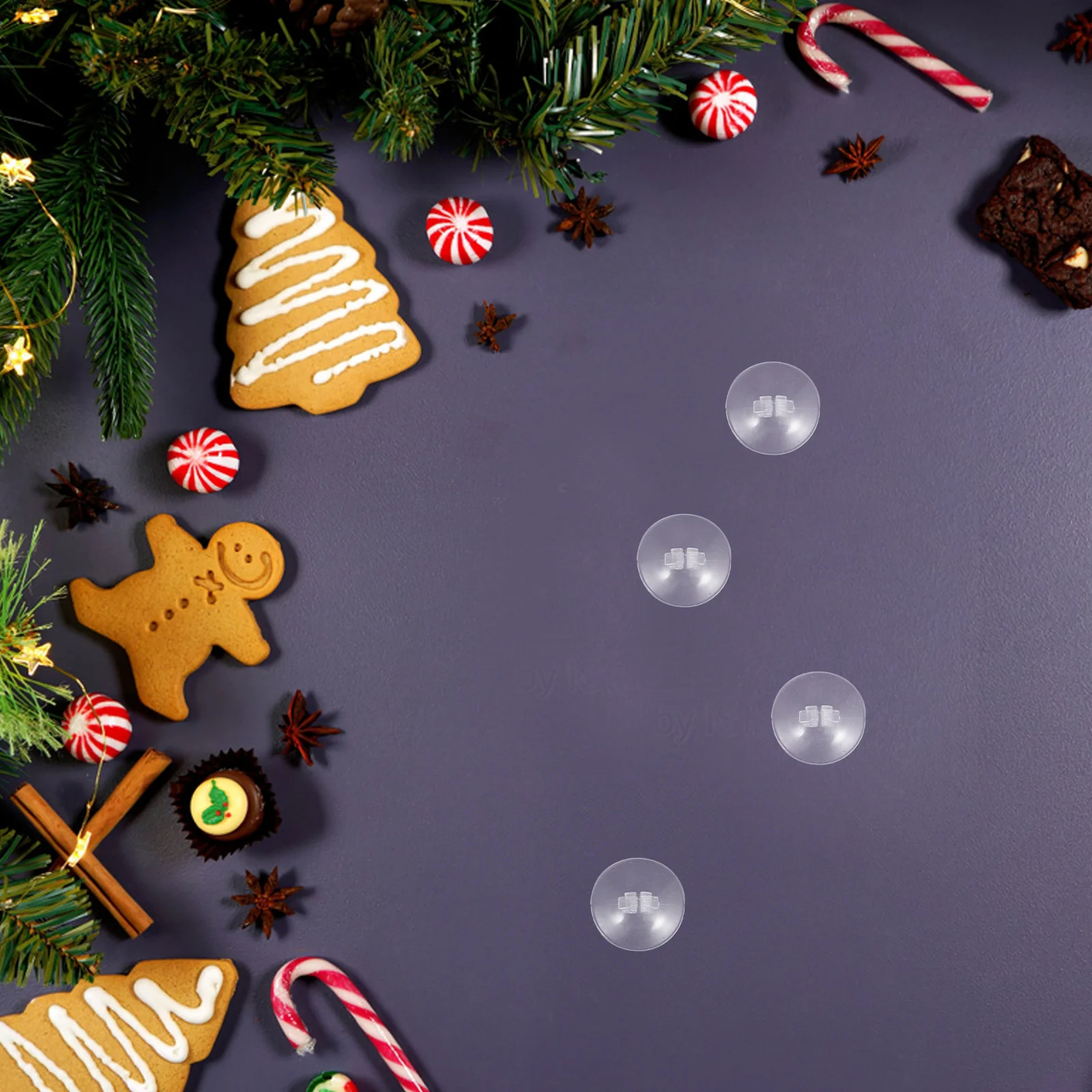 

100Pcs Clear Suction Cup Clips for Outdoor Christmas Lights Easy Installation Decorative Accessories Clips for Outdoor Light