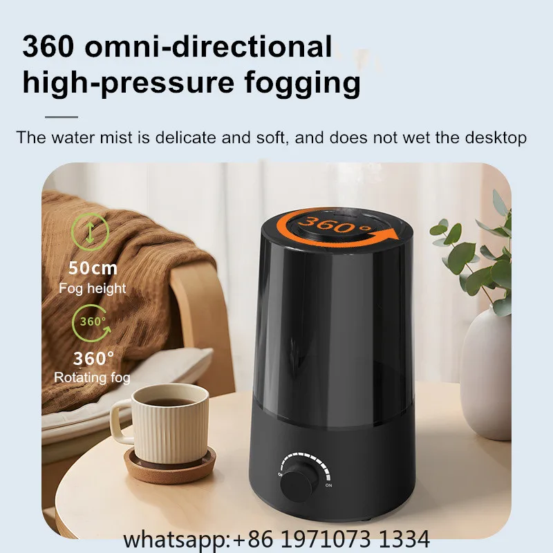 Plant Humidifier for Home – Large Mist Ultrasonic Cool Mist Humidifier, Quiet & Auto Shut-Off, 2.5L Tank for Bedroom/Office