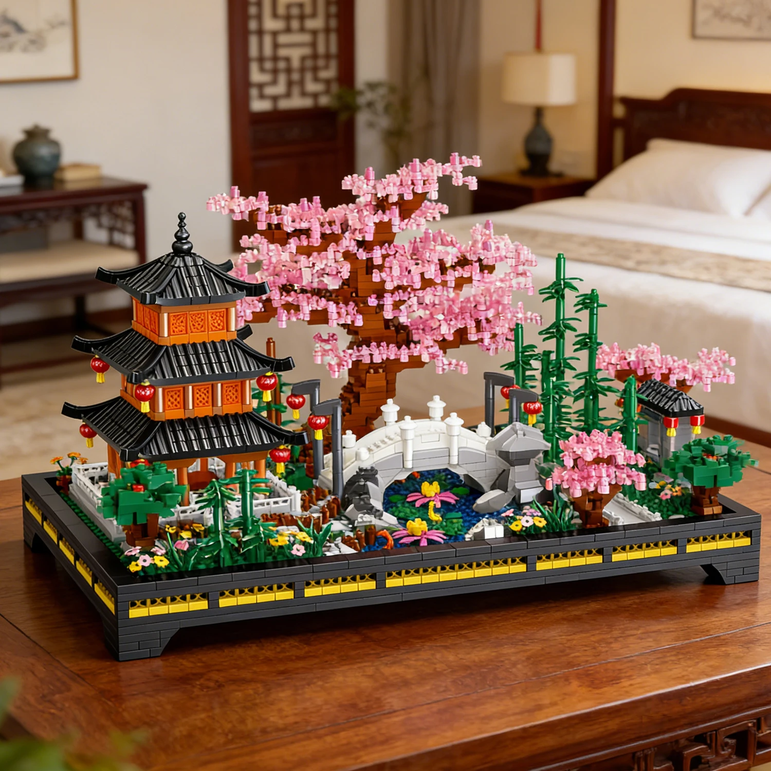 

Набор для сборки «Дзен-сад» из 2805 деталей — развивающая головоломка в китайском древнем стиле для взрослых, отличный подарок