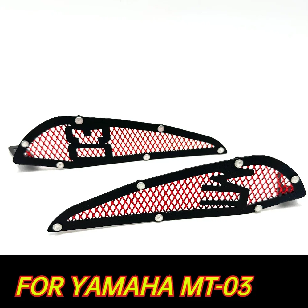 CNC Fuel Tank Air Intake Mesh Inlet Decoration Guard Accessories MT-03 Motorcycle Intake Cover For YAMAHA MT 03 MT03 2020 2021