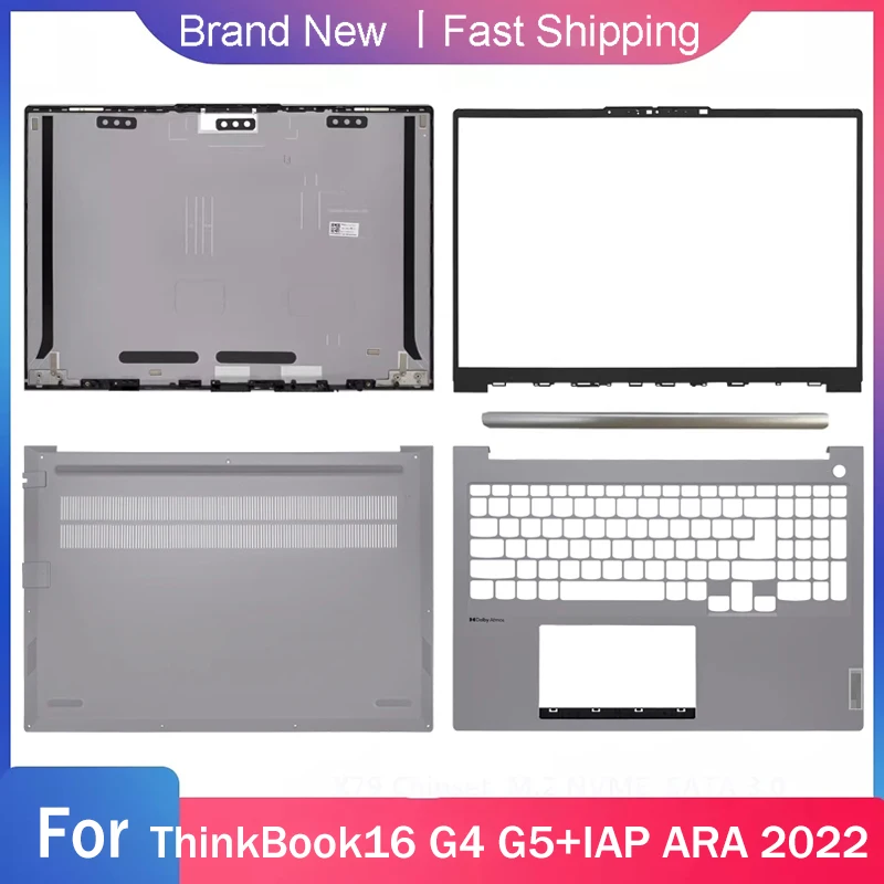 

Новый нижний базовый чехол для Lenovo ThinkBook 16 G4 G5 + IEP ARA 2022, задняя верхняя крышка ЖК-дисплея, передняя панель, упор для рук, верхняя крышка шарнира