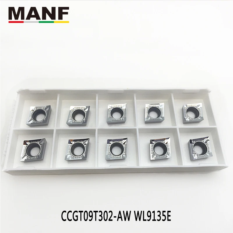 MANF Carbide insert CCGT09T304 In turning Tool  CNC Blade Lathe Tool For Sclcr1616k09 Sclcr Milling Tool Lathe Tool Lathe Cutter