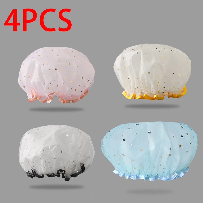 Luxury Women's Reusable Shower Cap Bonnet