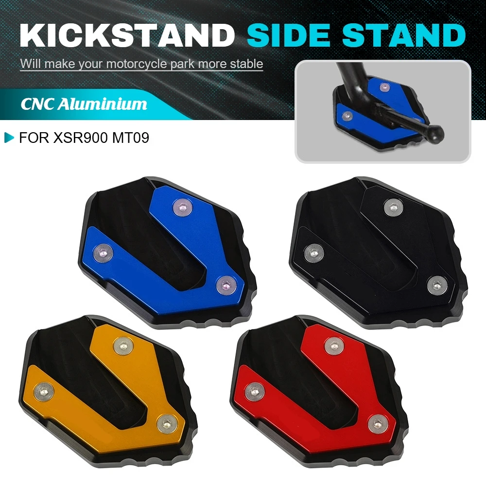 Motorcycle Side Stand Motorbike Extension Pad Support Plate For YAMAHA FZ-09 XSR900 MT-09 TRACER 900/TRACER 900-GT FZ-09 XSR900